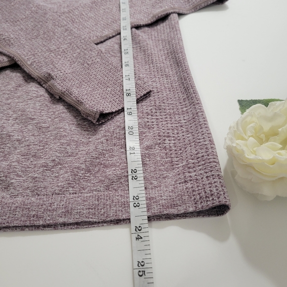 Gymshark Vital workout Athletic seamless longsleeves top purple wash marl small - Picture 11 of 12